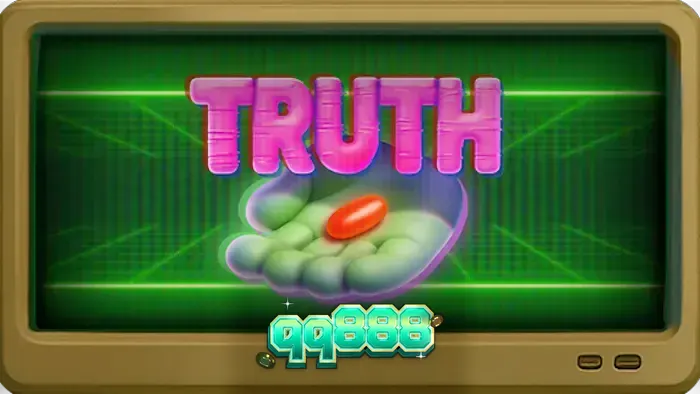 Interface do jogo de slot Truth com elementos de conspiração